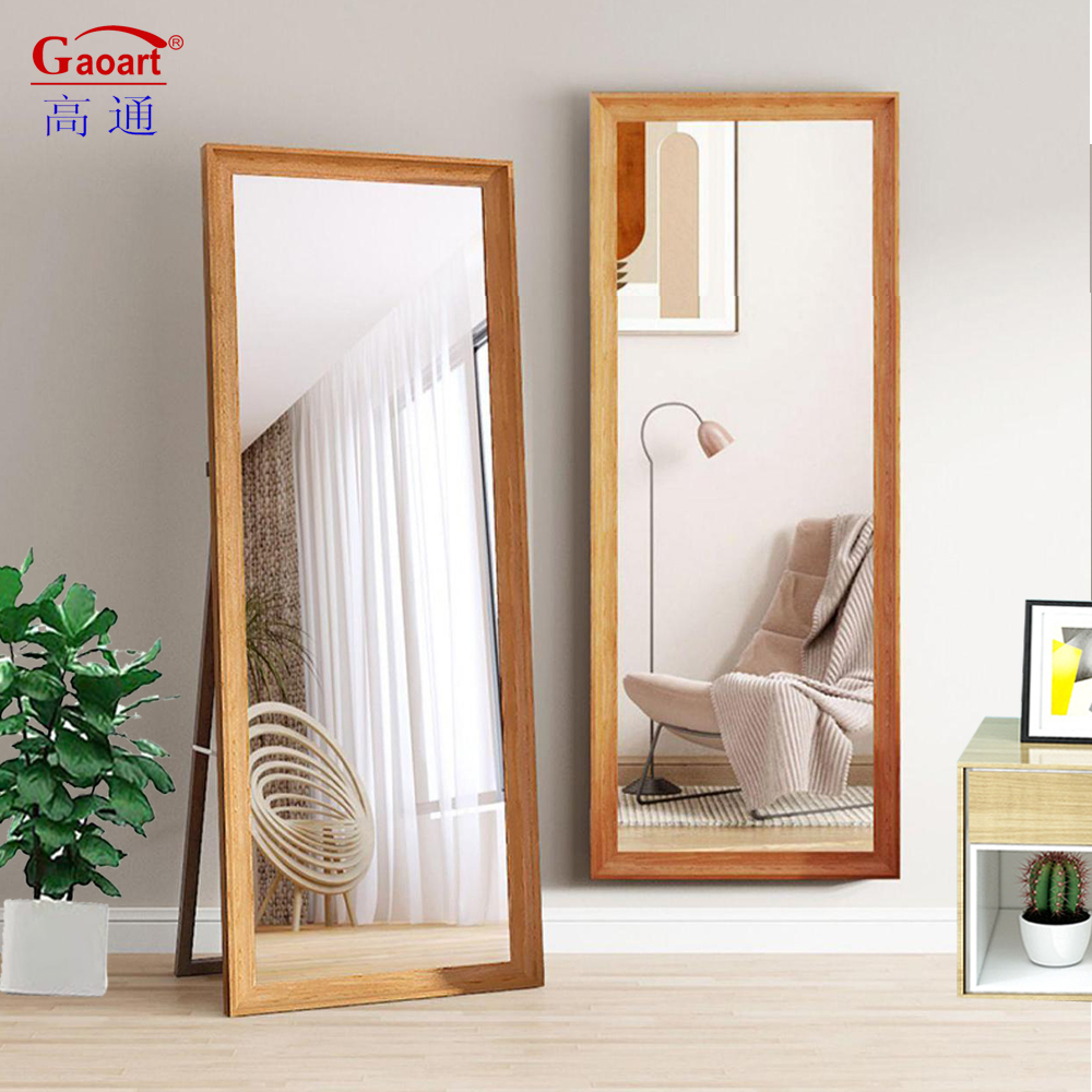 Plastic Frame Antique Gold Vintage Arch Bathroom Toilet Mirror for Customized Size