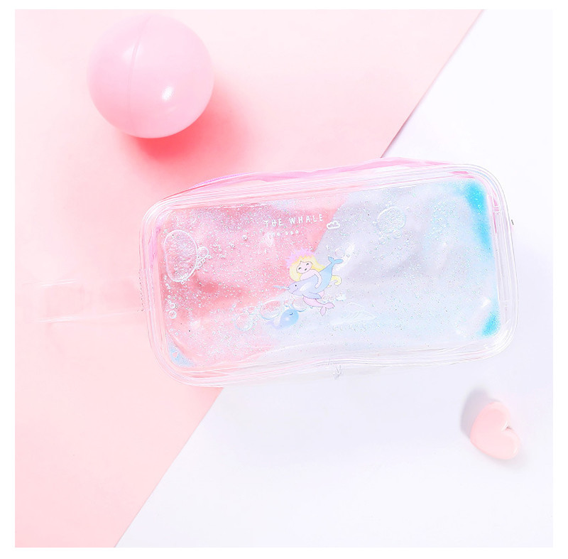 Candy Color Waterproof PVC Cosmetic Bag For Girls