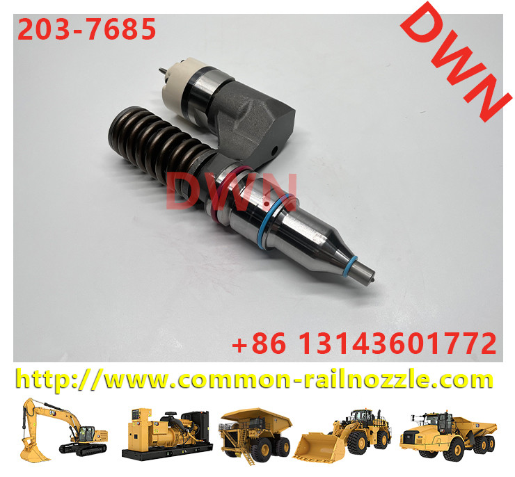 Diesel Engine Fuel Injector Excavator Accessories Diesel Motor Parts 2037685 203-7685 for 16H C-10 C-12 CPT372