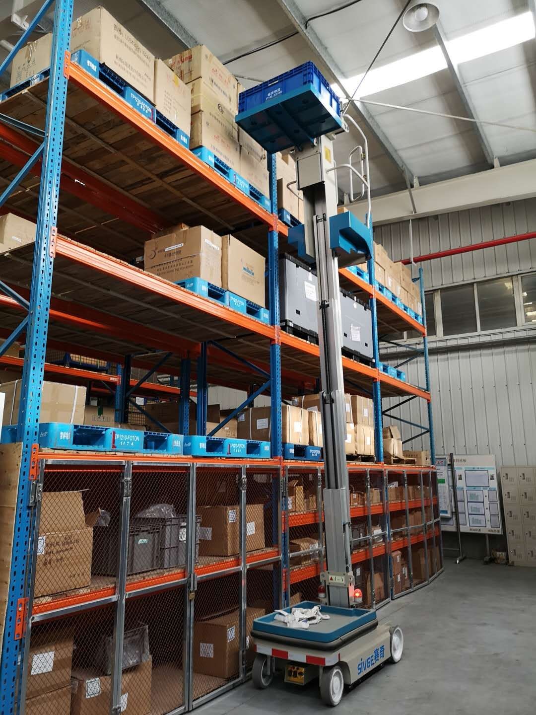 300 Lbs Load Capacity Electric Order Picker for Streamlined Warehouse Operations
