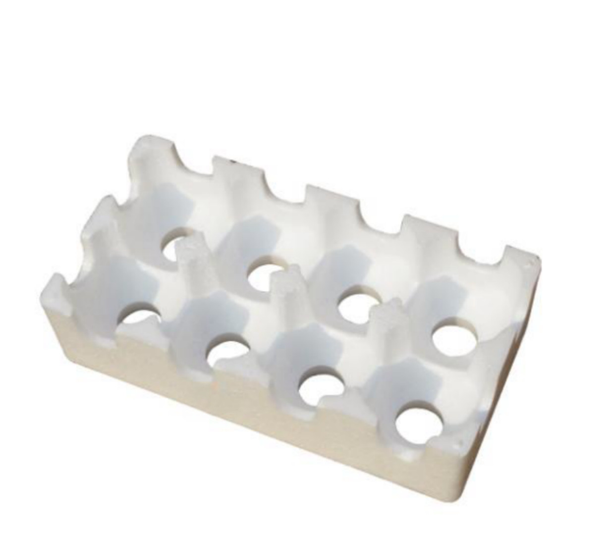 White foam horn guard. It is a common packaging material, made of polystyrene and other foam plastics.