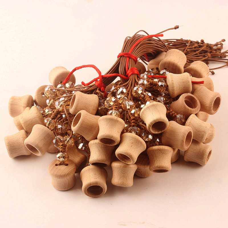Spot Solid Wood High-Grade High Waist Perfume Cover Car Pendant Perfume Bottle Wood Cover Essential Oil Bottle