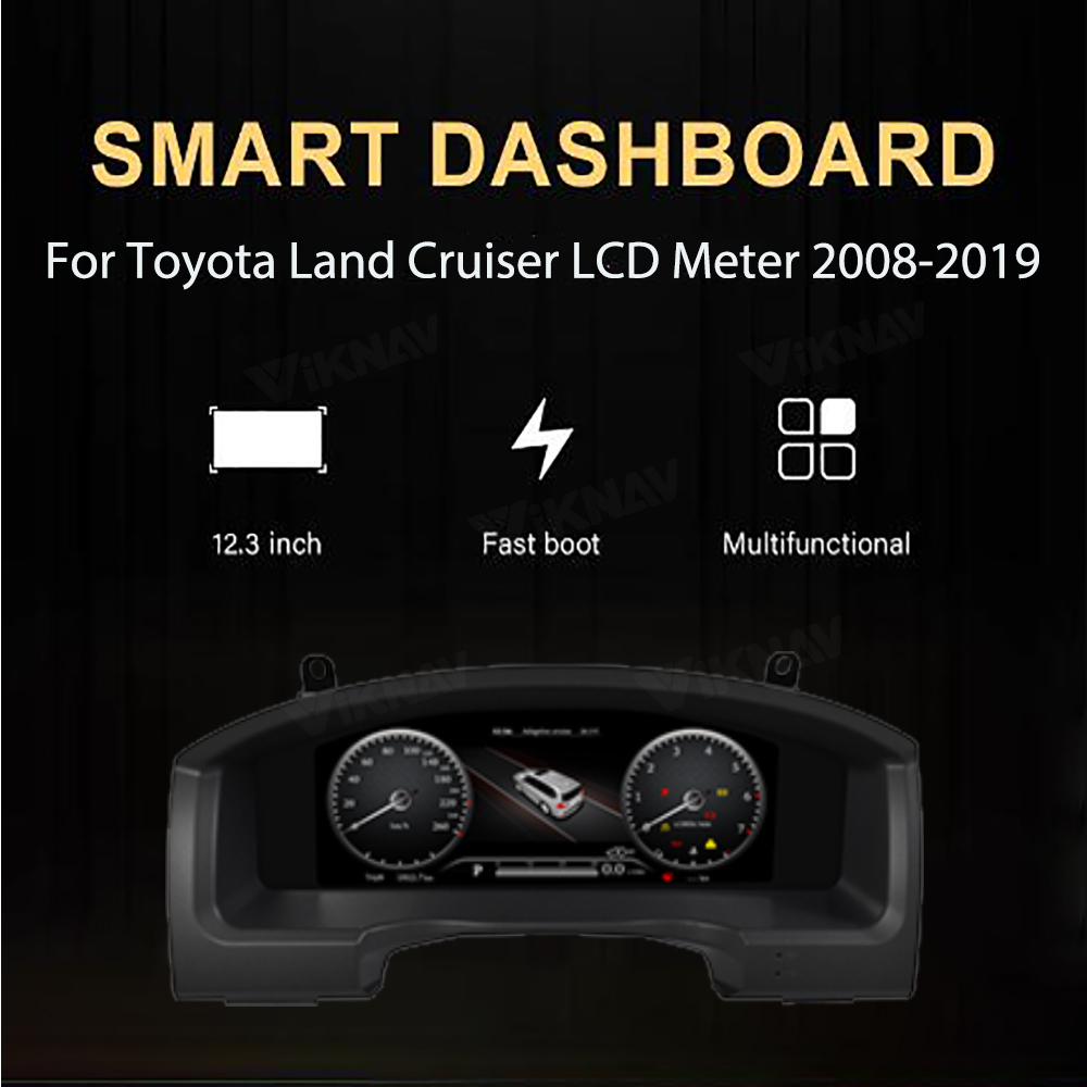 LCD Digital Instrument Cluster Panel Dashboard For Toyota Land Cruiser 2008-2019