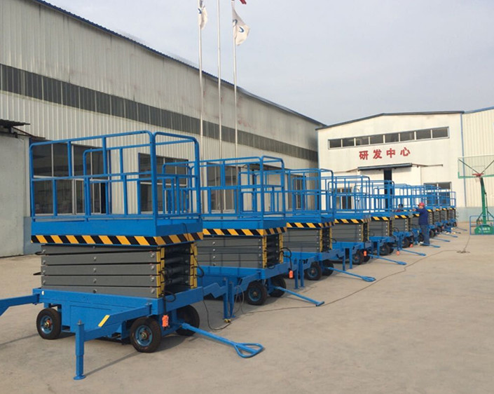 Working Platform Mobile Construction Scissor Lift For Material Handling