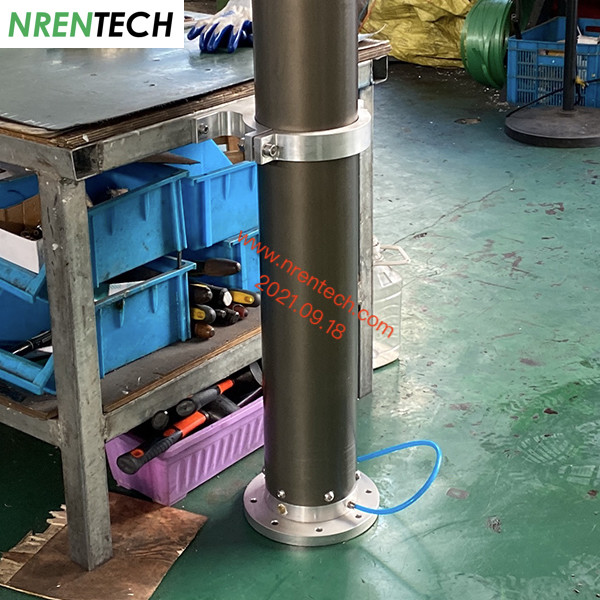 12m pneumatic telescoping mast for telecom antenna 30kg payloads 2.55m closed height
