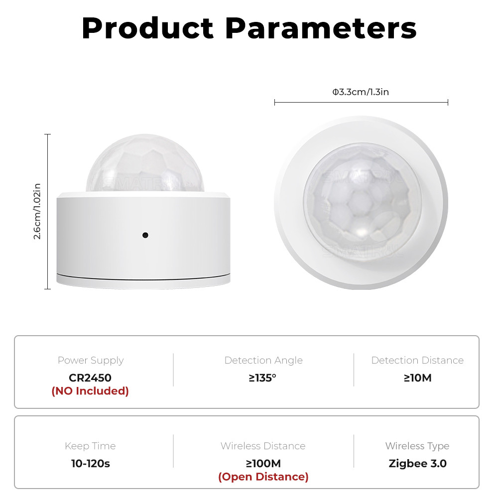 Tuya Zigbee 3.0 PIR Motion Detector Luminance Sensor 2 in 1 Security Anti-Theft Alarm Sensor Smart Light Sensing