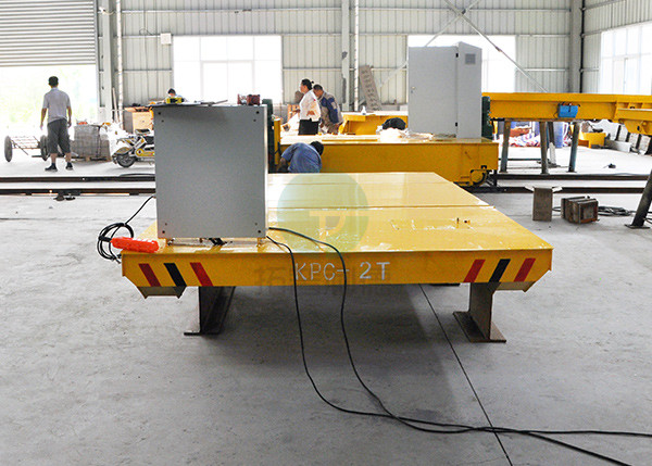 Self propelled factory rail cars for industrial using from production line to warehouse