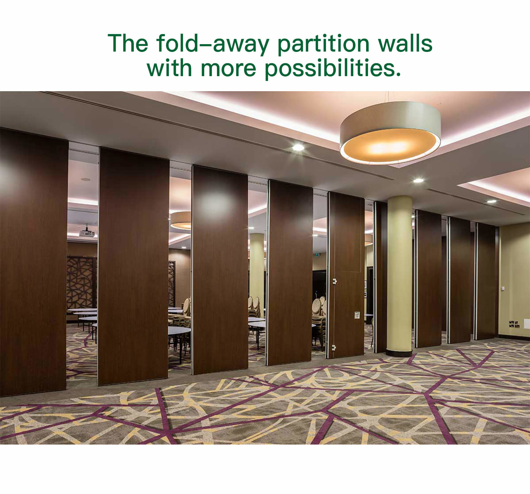 Conference Room Folding Partition Wall Movable Wall Partitions OEM ODM