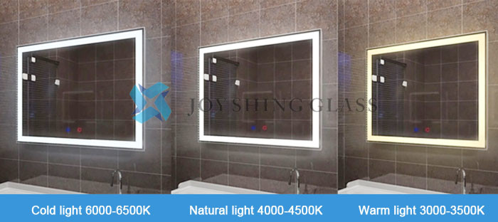 Waterproof Circular LED Bathroom Mirror Round Illuminated Customized Size