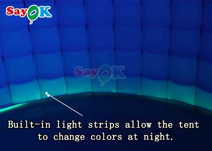 Advertising Structure Inflatable Air Tent LED Light Outdoor Camping Dome Tent