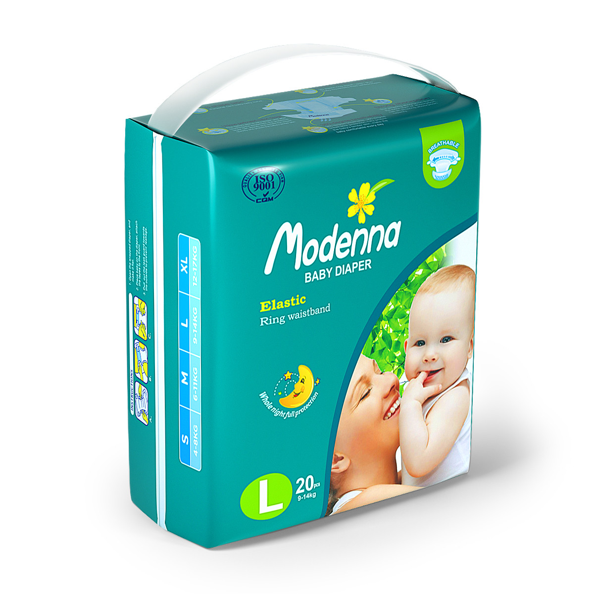 A Grade Disposable Baby Diaper Pants Leak proof S M L XL Size Customized