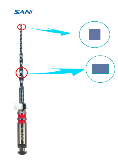 Niti 2.5N/CM Endodontic Rotary File Systems Blue Nano Coating