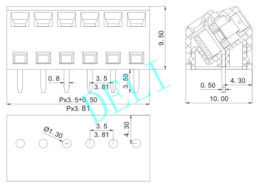 2 Pins Pcb Screw Terminal Block Connectors 300v SMKDS 1/ 2-3.81 1728284 Phoenix