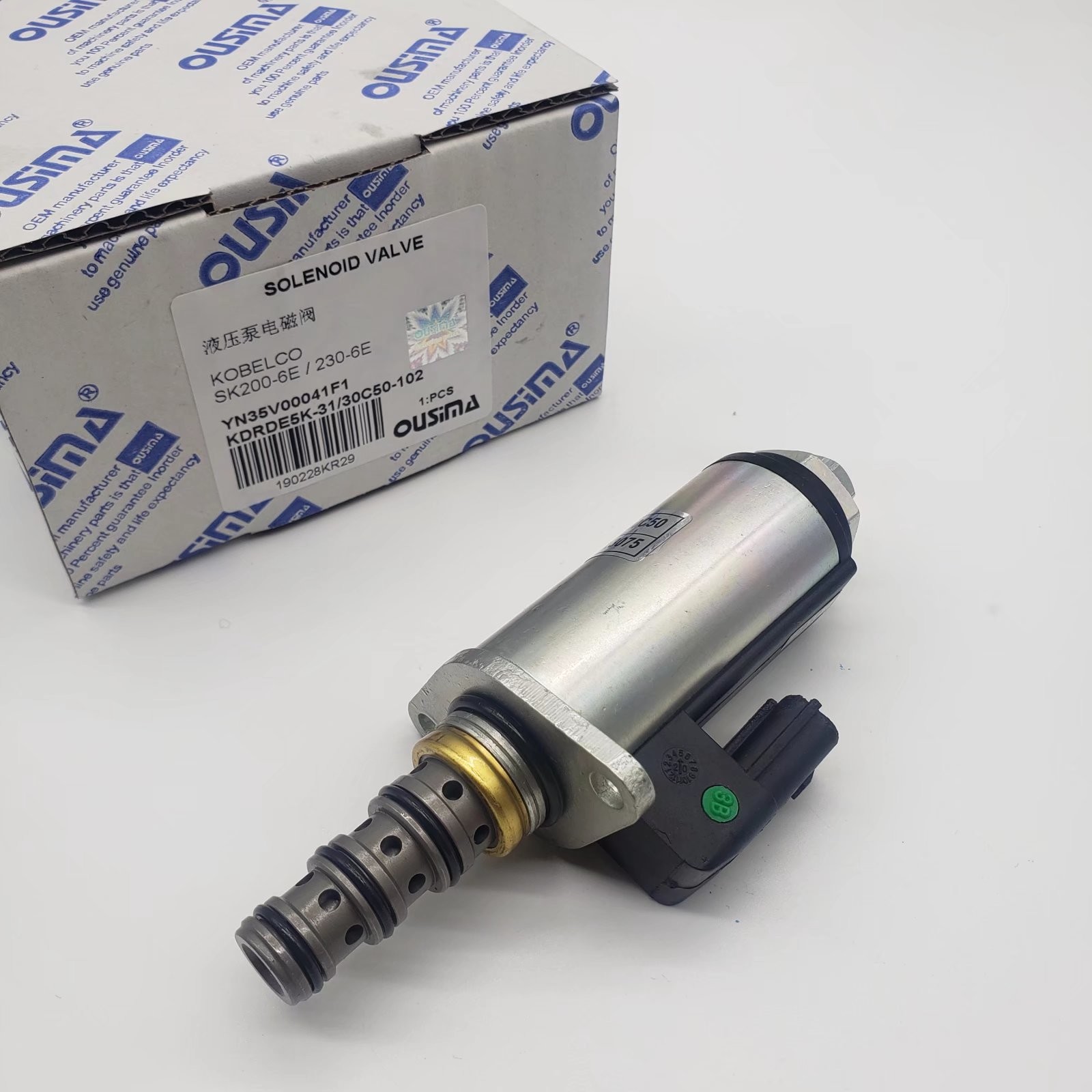 CE Kobelco Solenoid Valve KDRDE5K-31 30C50-102 YN35V00041F1 For SK200-6 SK230-6E