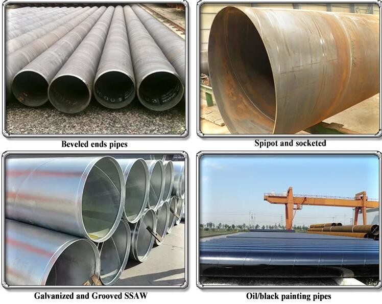 Welded Q235b Spiral Pipe Carbon Steel For Water Transport