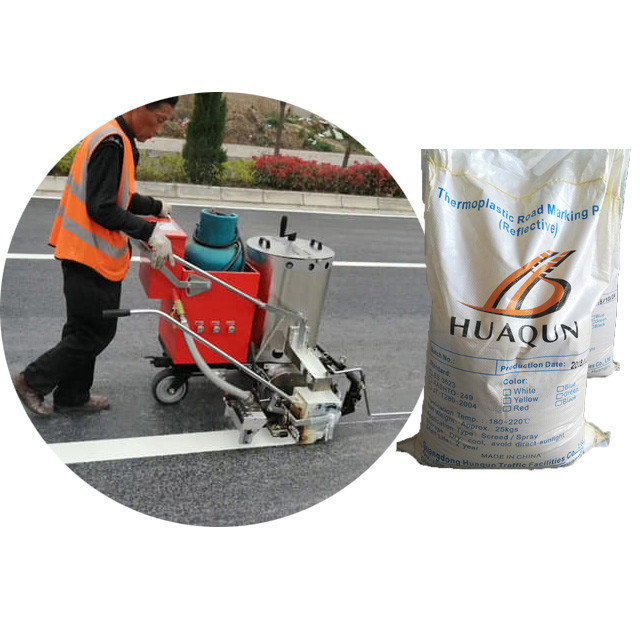 25kg/bag JT/T280-2004 Glow In The Dark Road Paint Fast Drying White / Yellow / Blue / Red