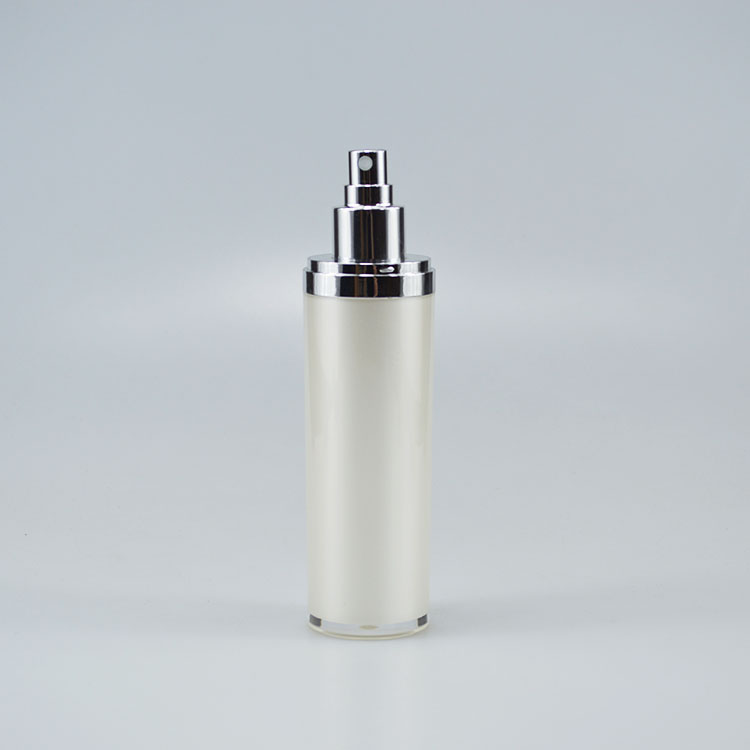 Acrylic Collar Plastic Cosmetic Cream Bottle for Skincare Lotion Pump Industrial