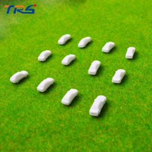 China 1:300 scale ABS plastic white 1.5cm  car for architectural model making train layout on sale