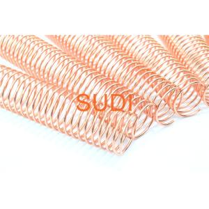 7/8" Electroplated Metal Spiral Coil Binding Spines For Loop Leaf Coil Book