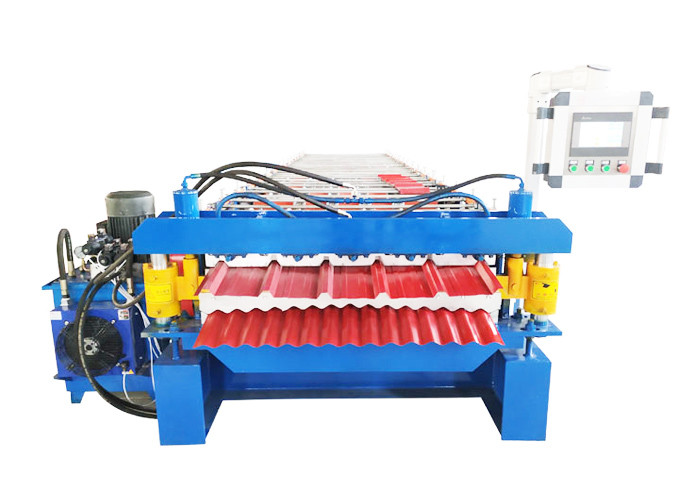 Ibr And Corrugated Double Deck Roofing Sheet Roll Forming Machine Galvanized
