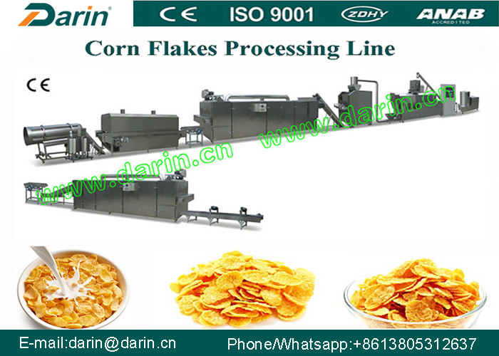 High automation Corn Flakes Processing Line with 12 months Warranty