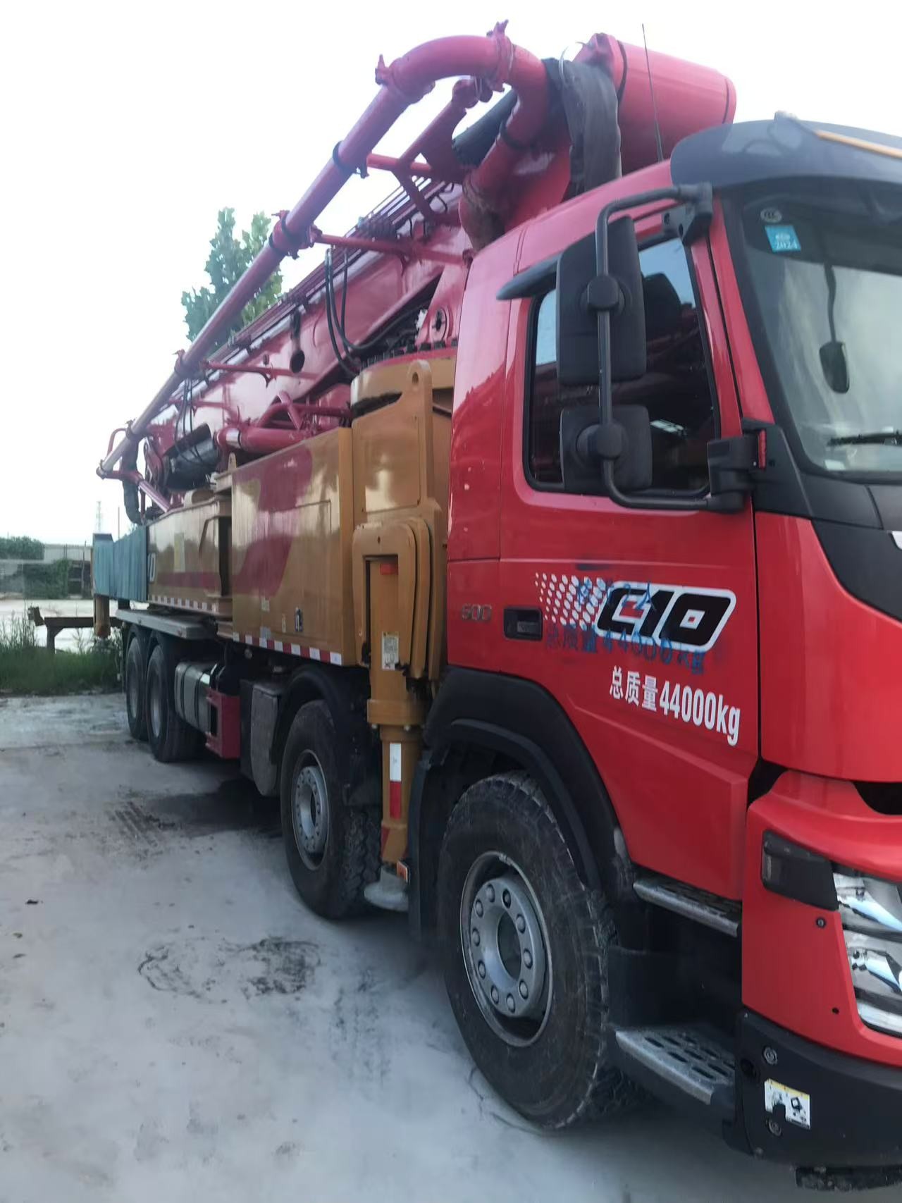 62m Concrete Pump Truck Equipment with Volvo Chassis Stable Condition