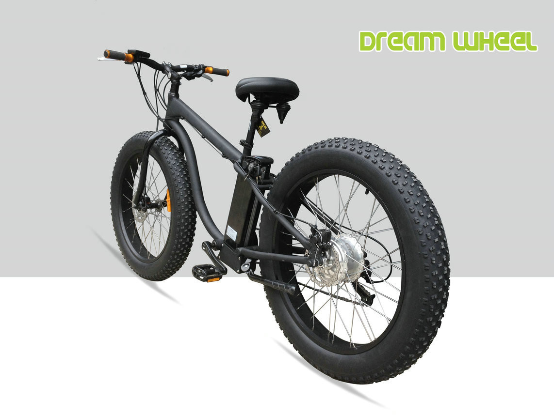 26" x 4.9 Snow Tire Electric Beach Cruiser Bikes 48V 750W Rear Gear Motor