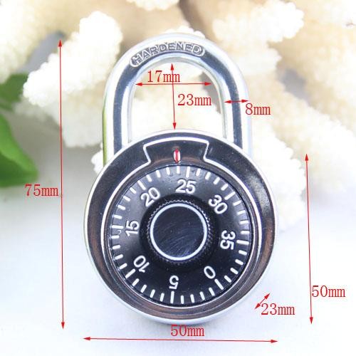 50MM Round Dial combination padlock/compass decorated padlock Manufactures