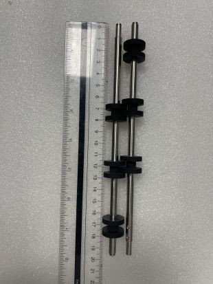 1750139101 ATM Machine Parts Wincor Nixdorf parts ATM C4060 IO moudle Rubber 6 wheel shaft 01750139101