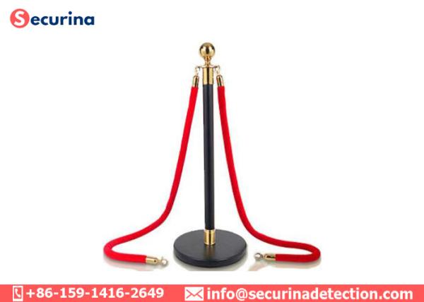 Stainless Steel Crowd Control Stanchions And Ropes Airport Pole Stanchion Velvet