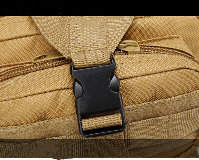 35L 900D Tactical Hiking Backpack Coyote Brown Double Stitched