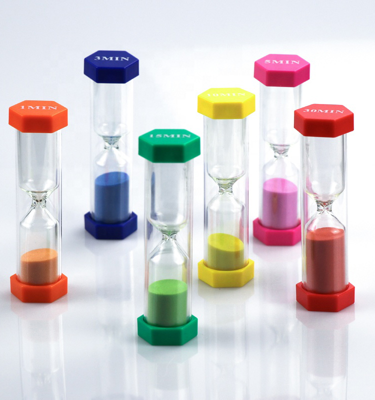 1 2 3 4 5 Minute Mini Sand Clock Traditional Style With Dice