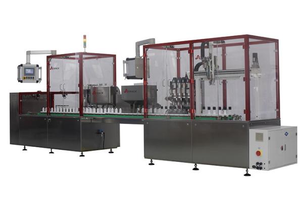 50 Pieces / Min Auto Lotion Filling And Capping Machine , product Length 70
