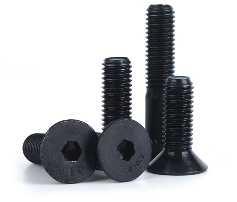 ISO10672 Class 10.9 Alloy Steel Hex Driver Countersunk Head Machine Screws Flat Head Screws