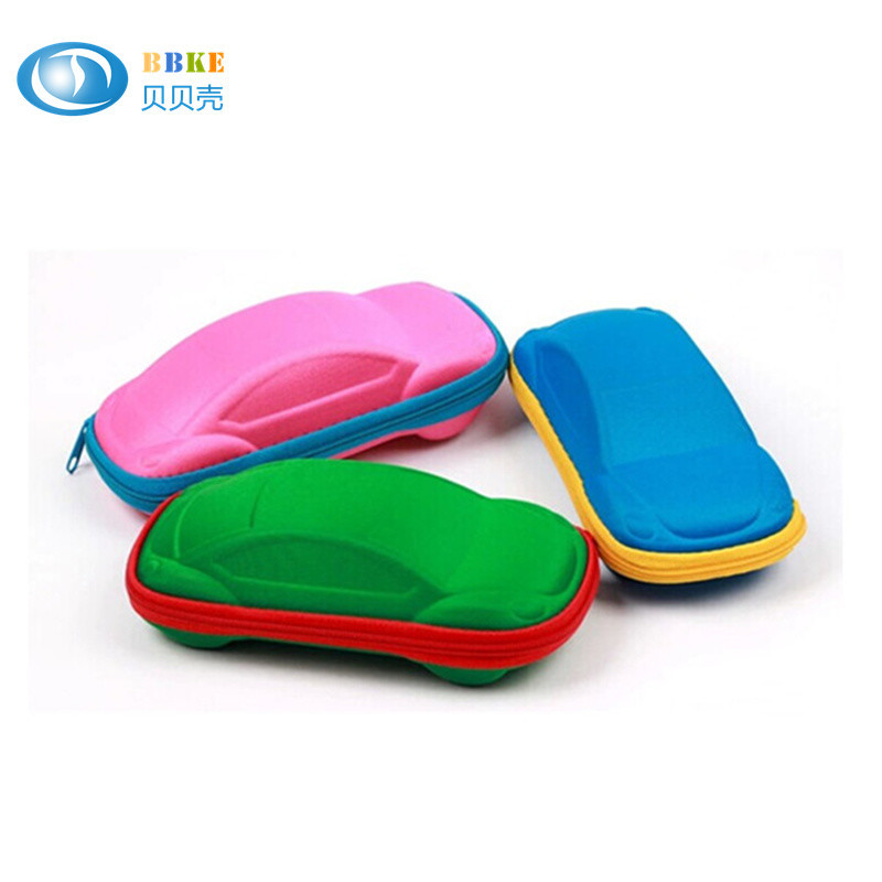 Cute Colorful Car Shape EVA Pencil Case , Lovely Multi Functional Eva Hard Case