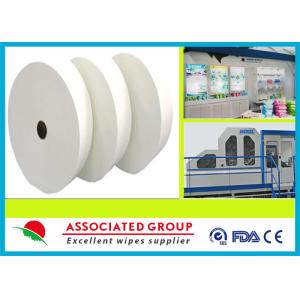  Customized Biodegradable Wet Wipes Spunlace Rolls With HS CODE Manufactures