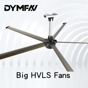 6.6m 1.5kw Facility HVLS Fans 5 Blades PMSM Big HVLS Ceiling Fan For Automotive Plant