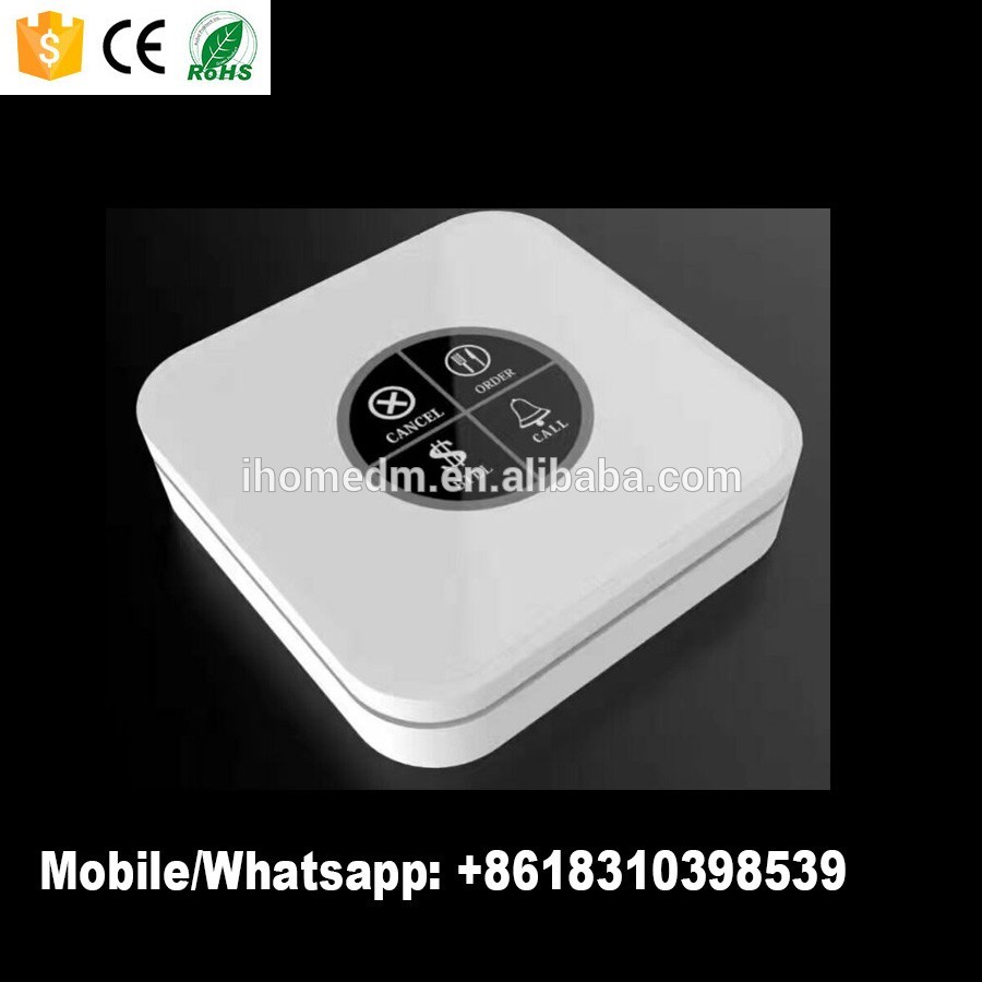 restaurant waiter calling system touch wireless table bell