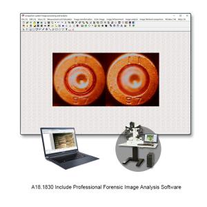 Motorized Digital Forensic Comparison Microscope with High Resolution CCD Camera