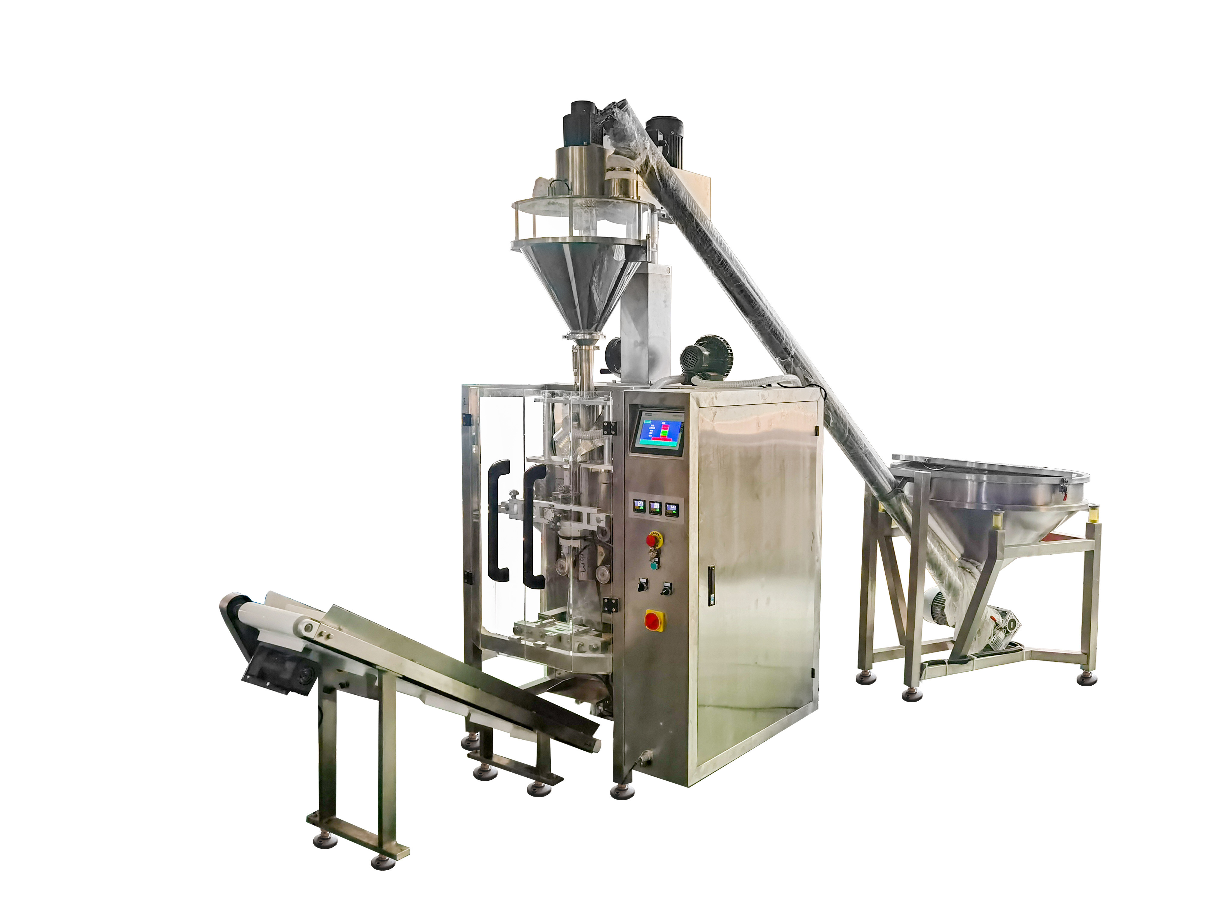 CE quad stand up pouch filling and bagging sealing machine for flour food powder