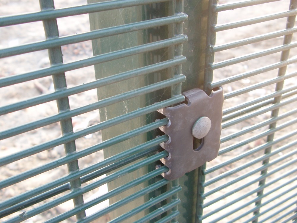 High security Wire Fence Panels Anti cut climb Powder Coated RAL 9010