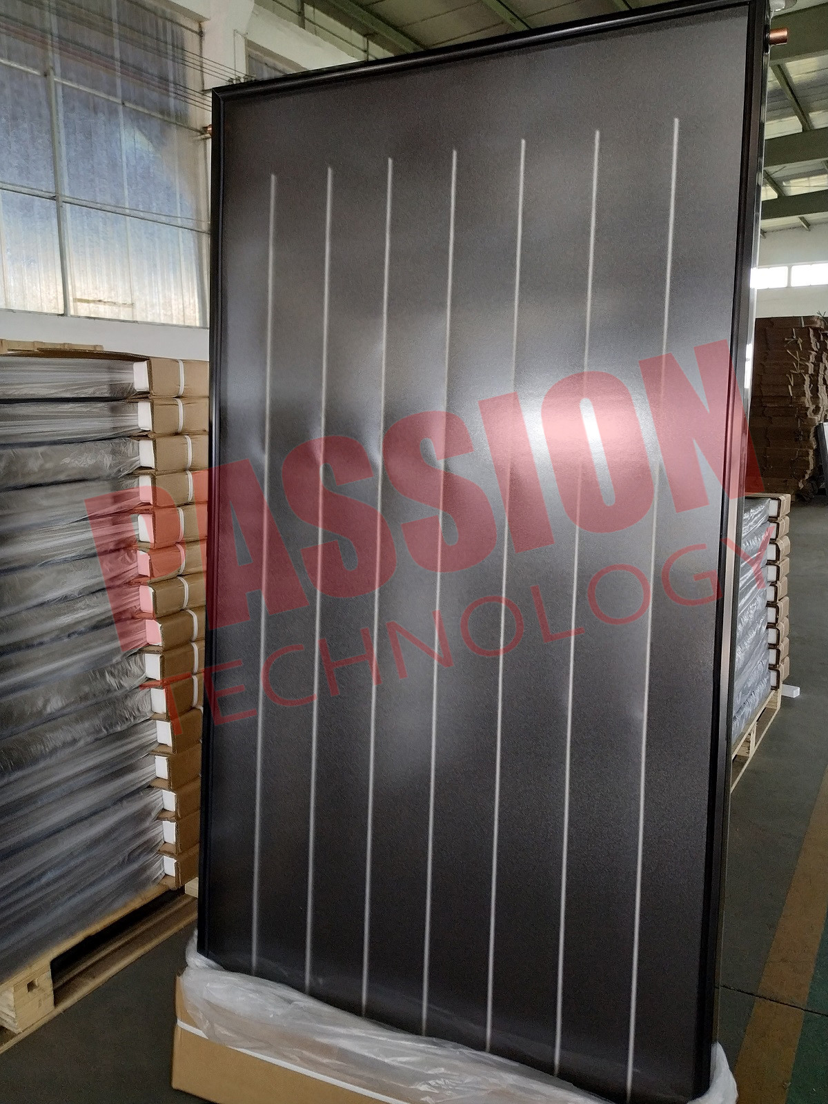 Flat Plate Blue Titanium Solar Collector 250L Pressurized Solar Water Heater