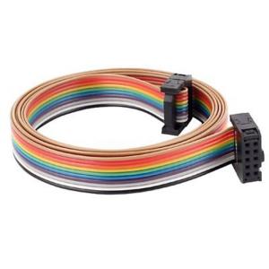10 Pin IDC Flat Rainbow Ribbon Cable 2.54mm Pitch 10 Way F/F Connector
