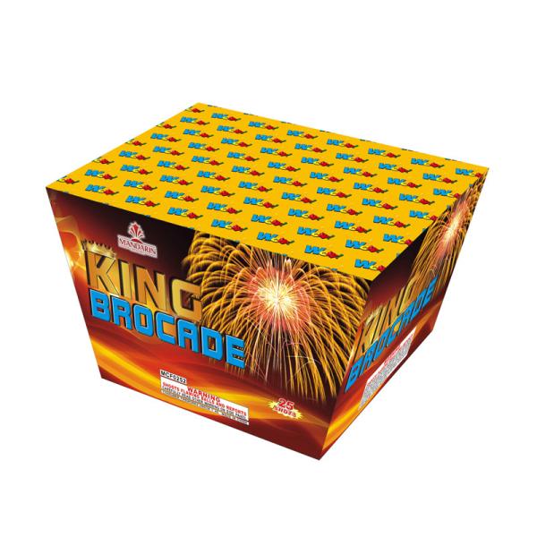 Quality 25 Shots 500 Gram Consumer Cake Fireworks Fan Shape Salute Pyrotechnics for sale