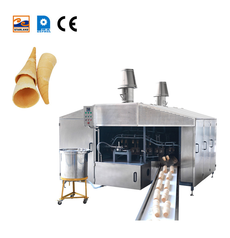28 Baking Template Cone Biscuit / Rolled Sugar Cone Making Machine