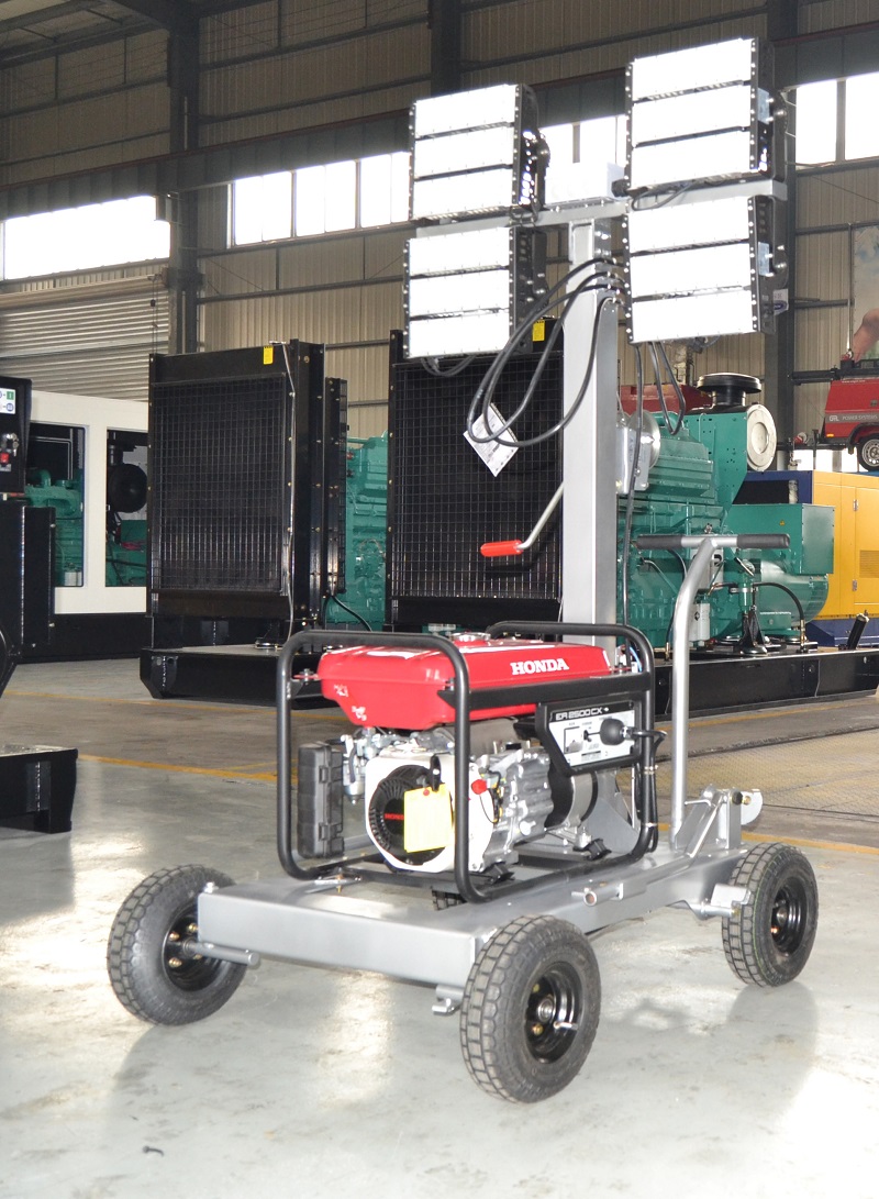 6kw Portable Light Tower Lamp Doosan 50W Obstruction Lights
