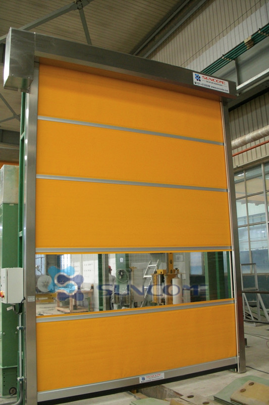 Custom Door Rolling Up PVC Commercial Overhead Door High Frequency