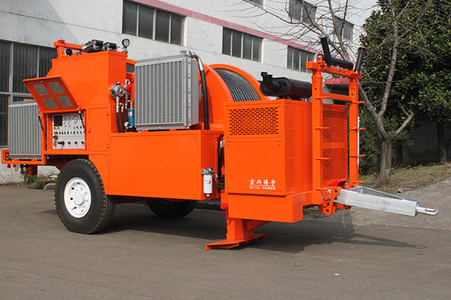 TY2x80 Tension Machine For Transmission Line Stringing Equipment 2x6 Groove Number