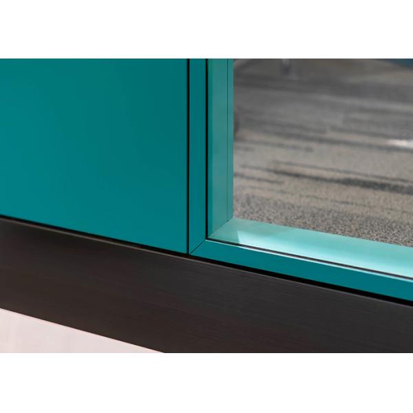 Solid Partition Wall Glass Wall With Profile Customized High Durability Modern