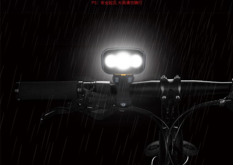 3 Modes Adjustment USB Rechargeable Bike Light Set 3000 Lumens IP68 Water Proof
